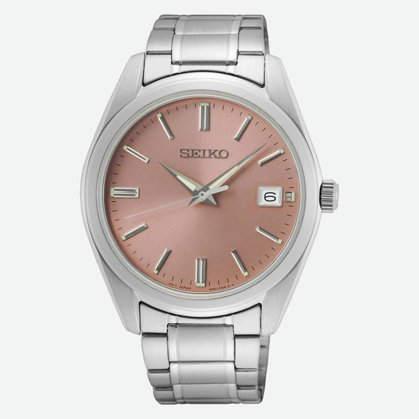 SUR523P1 Reloj Seiko Essentials Hombre Correa Acero Esfera Rosa Cobre