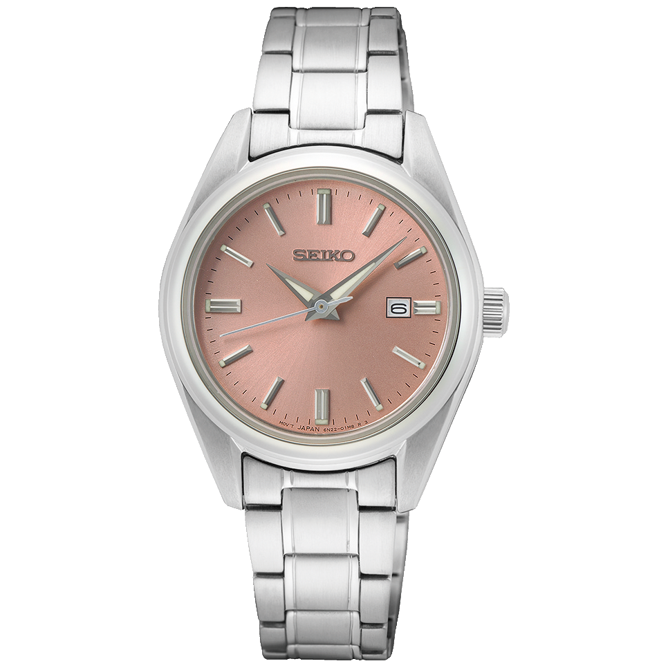 SUR529P1 Reloj Seiko Clásico Mujer Correa Acero Esfera Rosa