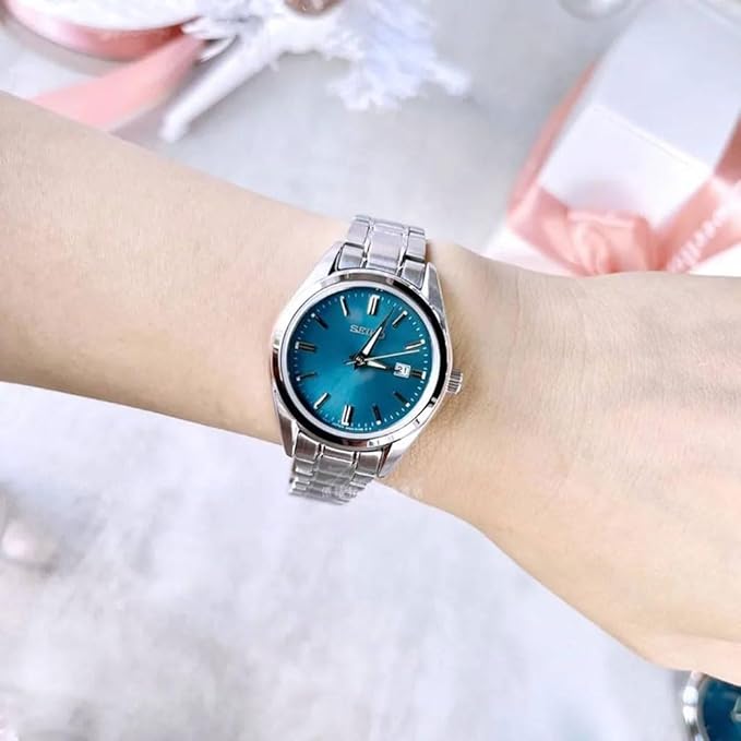 SUR531P1 Reloj Seiko Dress Mujer Correa Acero Azul Turquesa