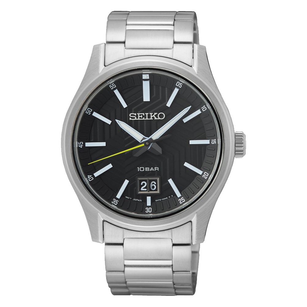 SUR535P1 Reloj Seiko Sport Hombre Acero Negro