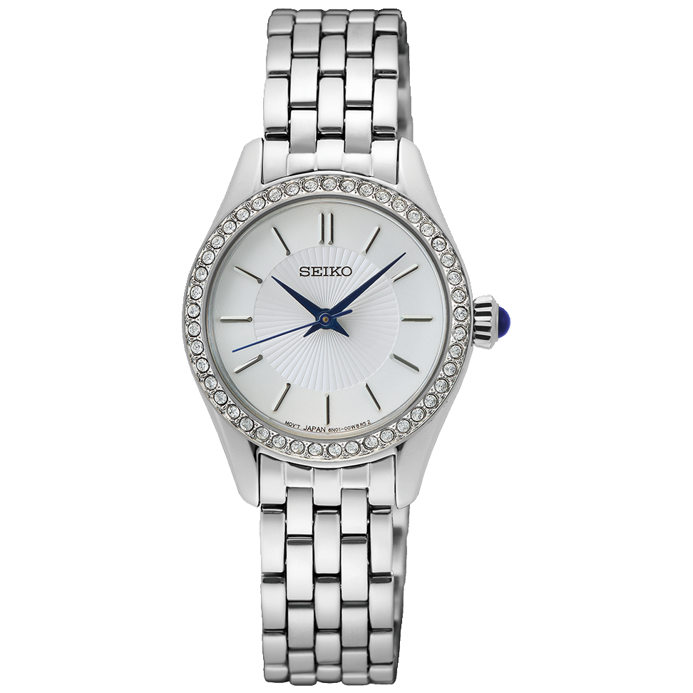 SUR539P1 Reloj Seiko Essentials Mujer Acero Plateado Esfera Blanca