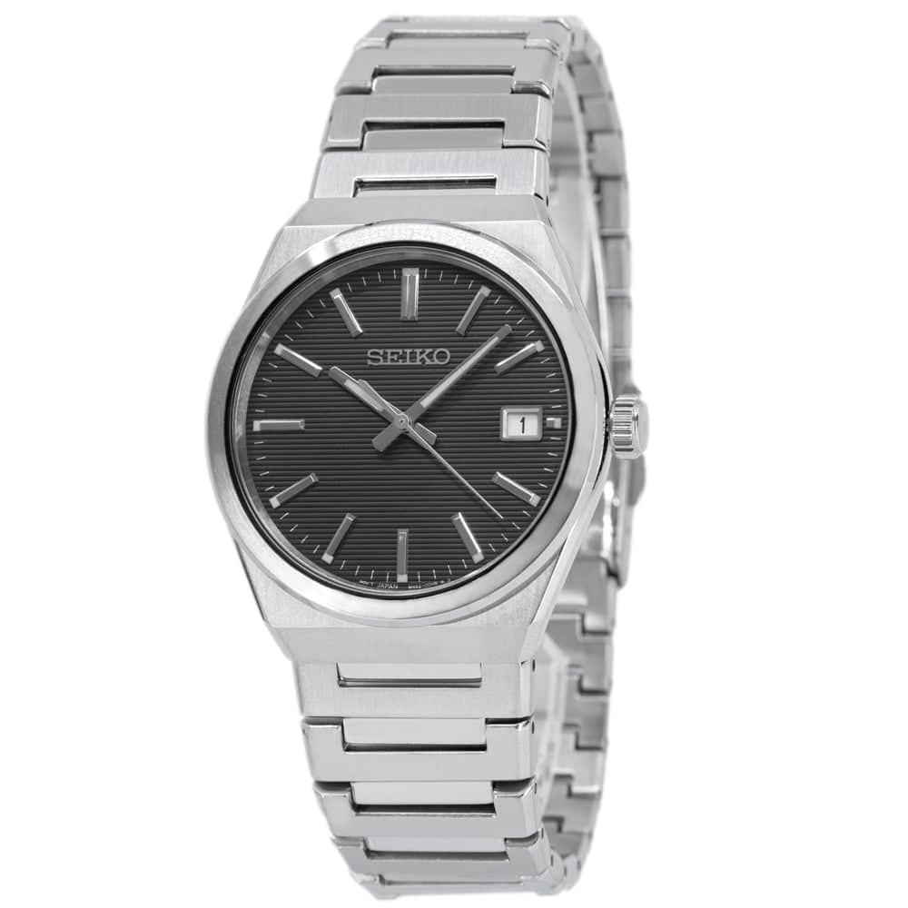 SUR557P1 Reloj Seiko Deportivo Hombre Acero Inoxidable Esfera Negra