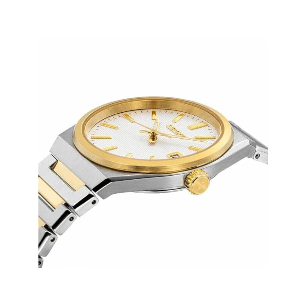 SUR558P1 Reloj Seiko Deportivo Hombre Acero Bicolor Blanco