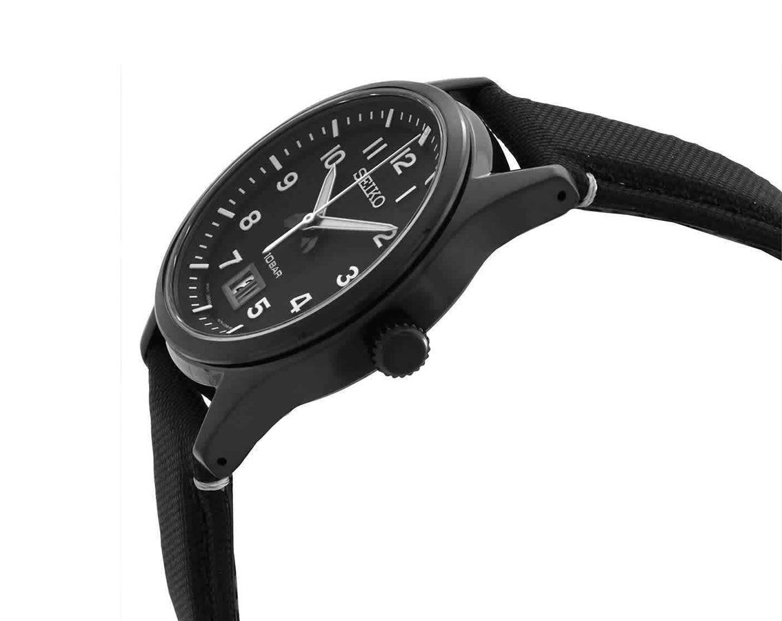 SUR571P1 Reloj Seiko Sport de hombre pulsera de tela negra 40 mm
