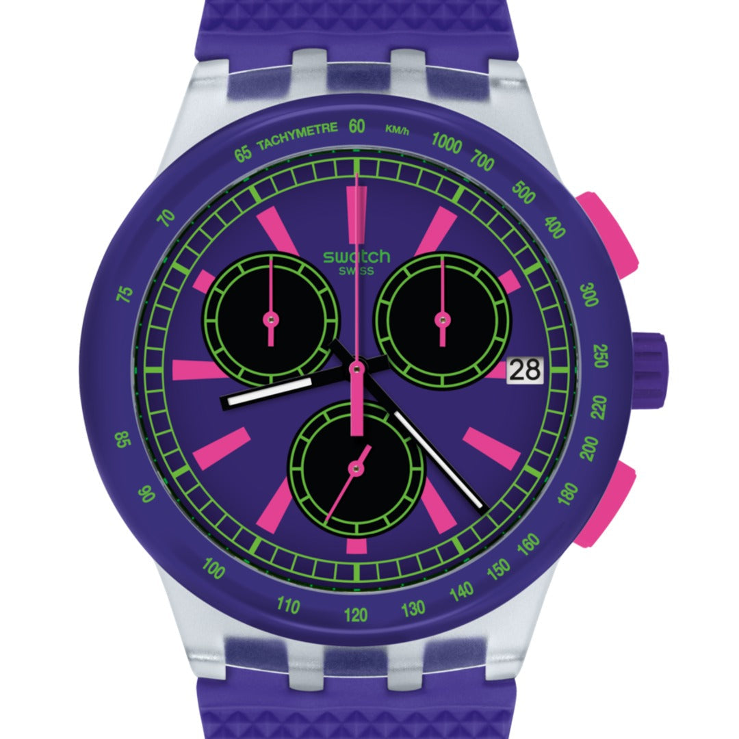 SUSK400 Reloj Swatch Purp-Lol de señorita correa de resina - Resina Púrpura — imagen 3 de 3