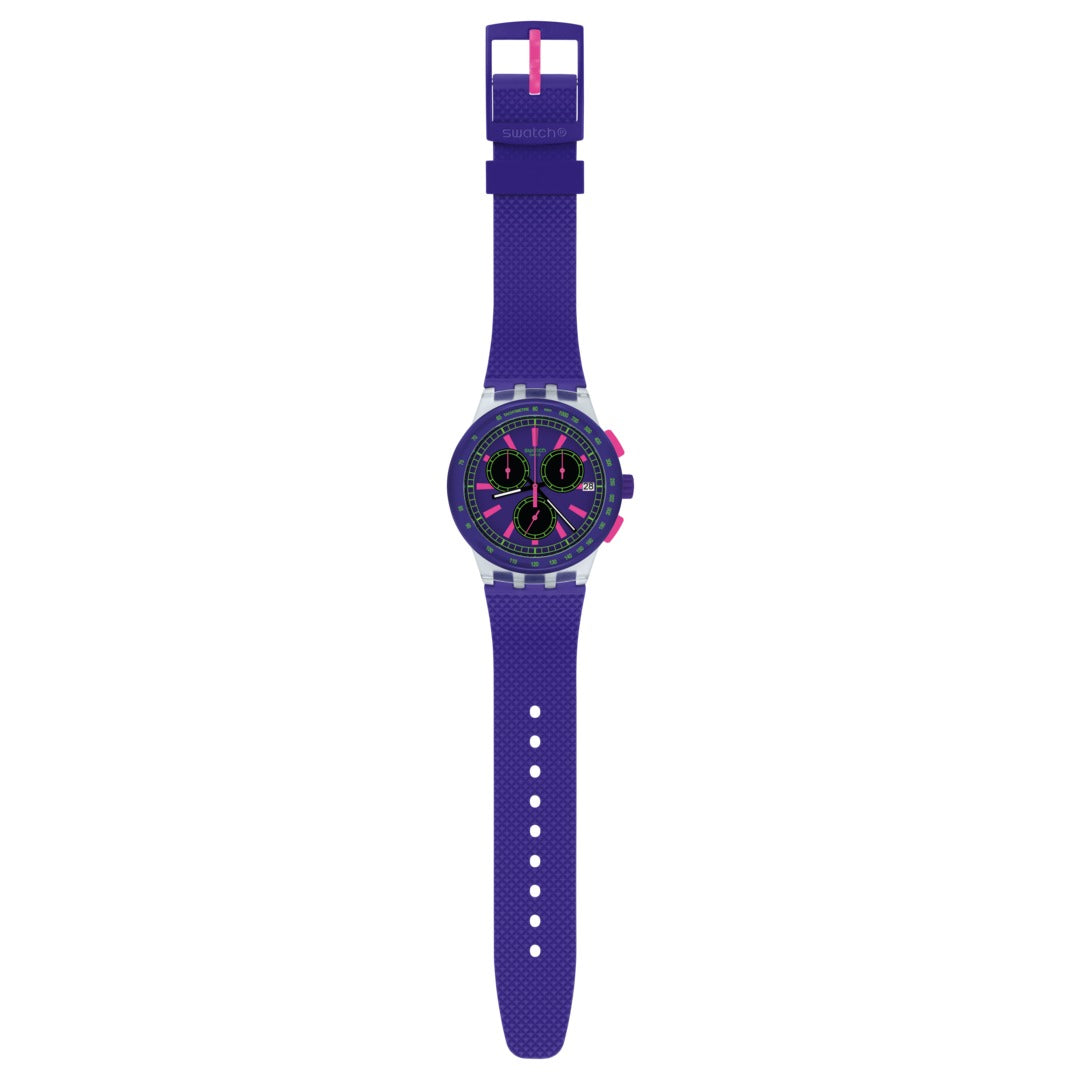 SUSK400 Reloj Swatch Purp-Lol de señorita correa de resina - Resina Púrpura — imagen 2 de 3