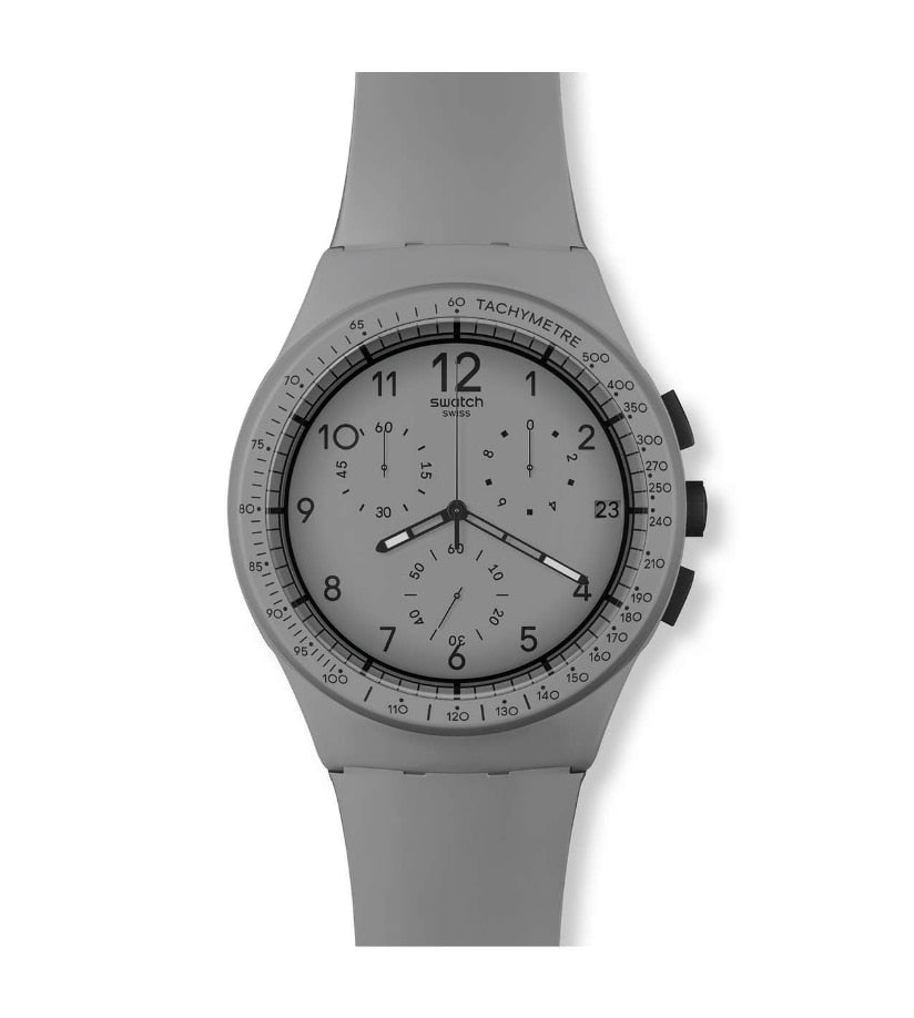SUSM400 Reloj Swatch Grrrr de hombre correa de silicona - Resina Gris
