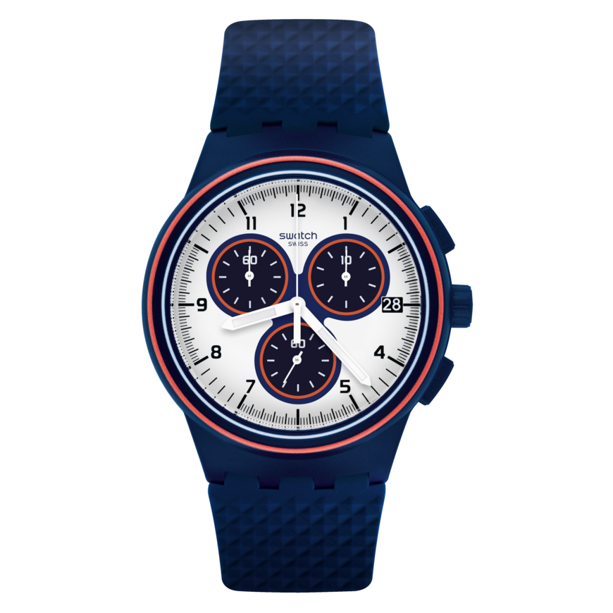 SUSN412 Swatch Parabordo de hombre pulsera de caucho