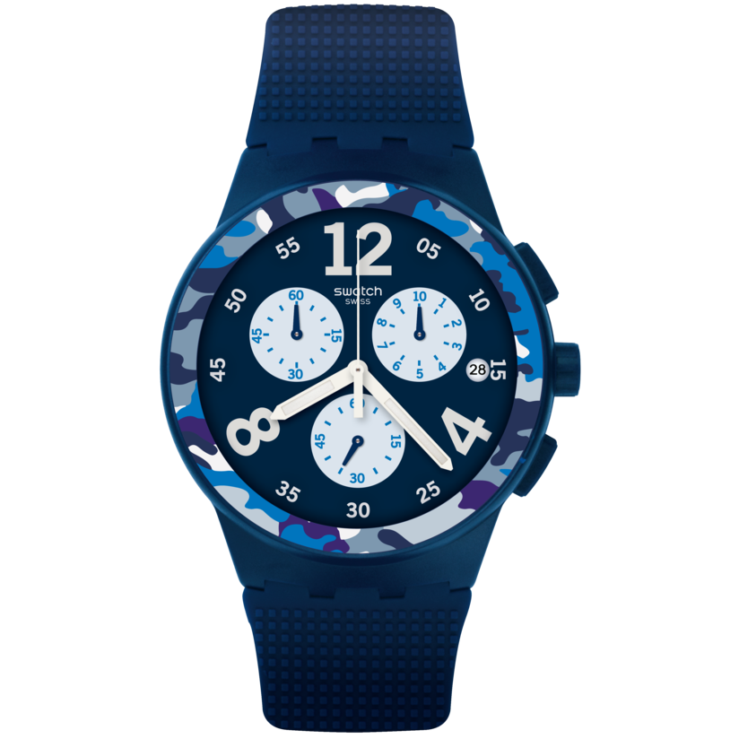 SUSN414 Reloj Swatch Camoblu unisex pulsera de resina - Resina Azul