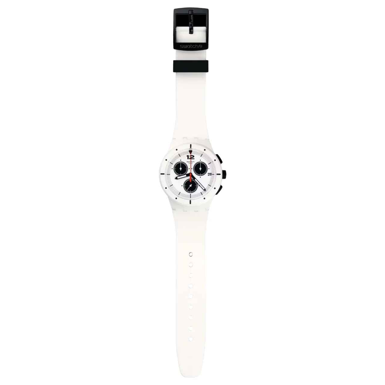 SUSW406 Reloj Swatch Why Again Unisex Silicona Blanco