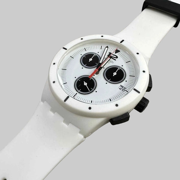 SUSW406 Reloj Swatch Why Again Unisex Silicona Blanco