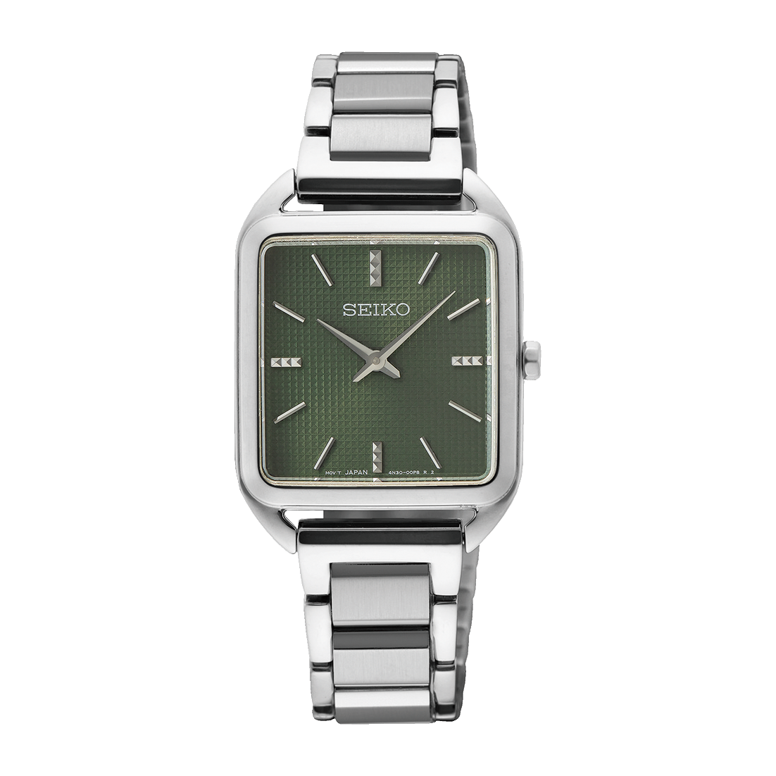 SWR075P1 Reloj Seiko Essentials Mujer Acero Inoxidable Esfera Verde
