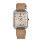 SWR089P1 Reloj Seiko Essentials Mujer Acero Piel Beige