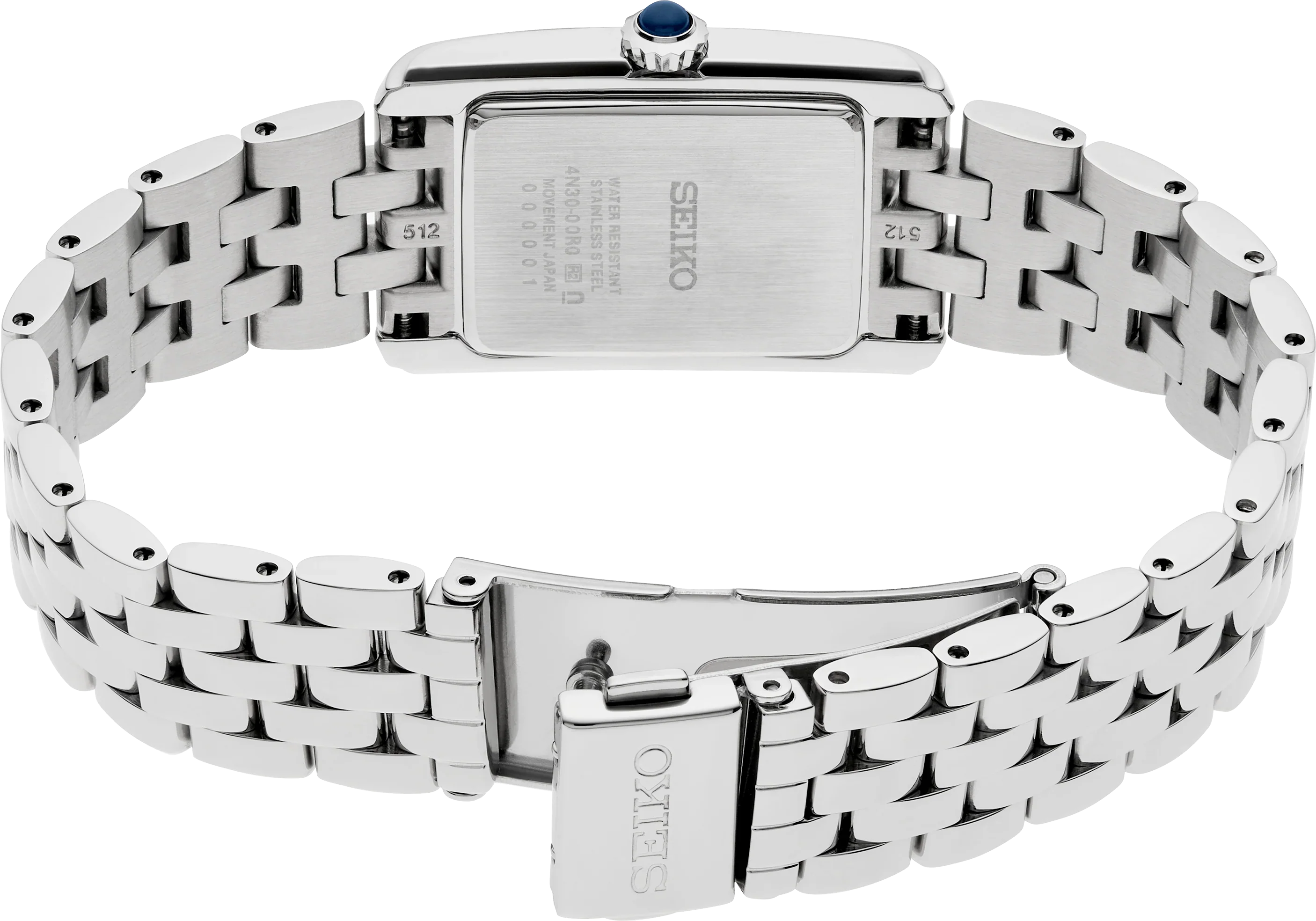 SWR091P1 Reloj Seiko Clásico Rectangular Mujer Acero