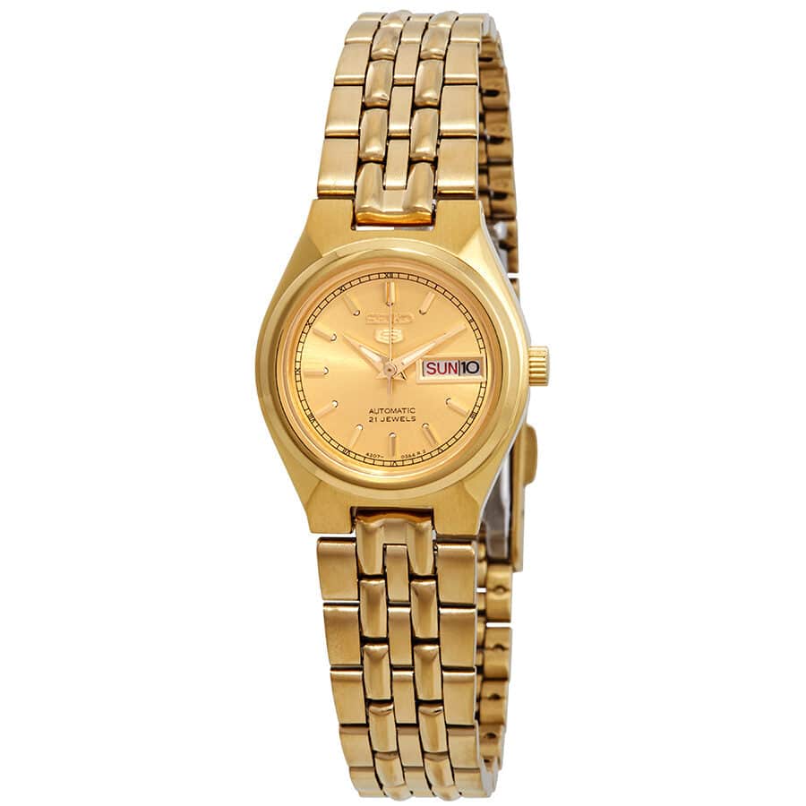 SYMA04 Reloj Seiko Automatic 5 Mujer Acero Dorado