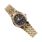 SYMA06K1 Reloj Seiko Automatic 5 Mujer Acero Dorado Esfera Negra