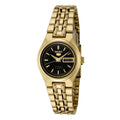 SYMA06K1 Reloj Seiko Automatic 5 Mujer Acero Dorado Esfera Negra