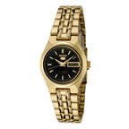 SYMA06K1 Reloj Seiko Automatic 5 Mujer Acero Dorado Esfera Negra