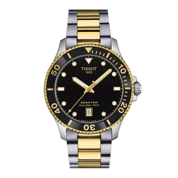T120.410.22.051.00 Reloj Tissot Seastar 1000 de hombre correa de metal - Acero Inoxidable Bicolor