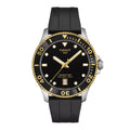 T120.410.27.051.00 Reloj Tissot Seastar 1000 de hombre correa de silicona - Resina Negro