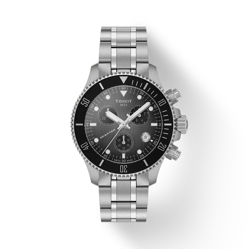 T120.217.11.061.00 Reloj Tissot Seastar de hombre correa de metal - Acero Inoxidable Plateado