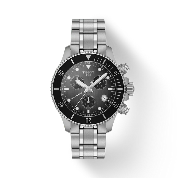 T120.217.11.061.00 Reloj Tissot Seastar de hombre correa de metal - Acero Inoxidable Plateado
