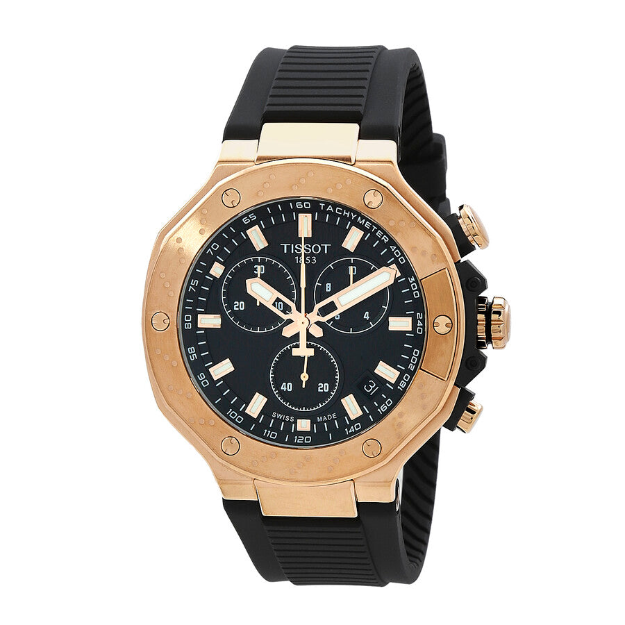 T141.417.37.051.00 Reloj Tissot T-Race de hombre correa de caucho - Resina Negro