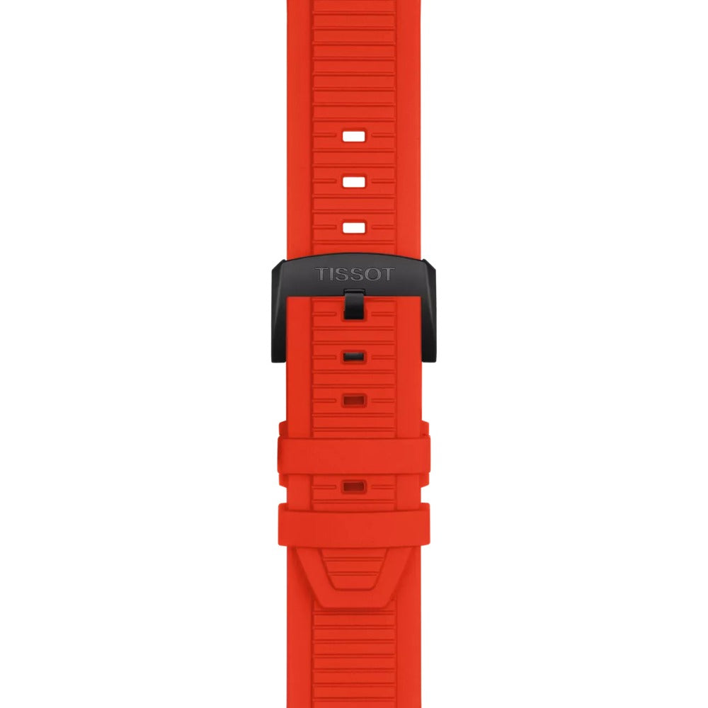 T141.417.37.061.01 Reloj Tissot T-Race de hombre correa de silicona - Resina Rojo
