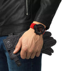 T141.417.37.061.01 Reloj Tissot T-Race de hombre correa de silicona - Resina Rojo