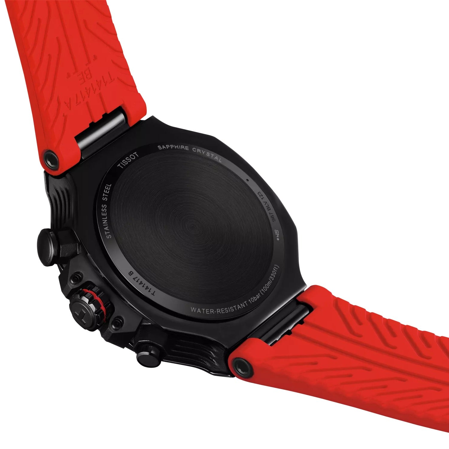 T141.417.37.061.01 Reloj Tissot T-Race de hombre correa de silicona - Resina Rojo