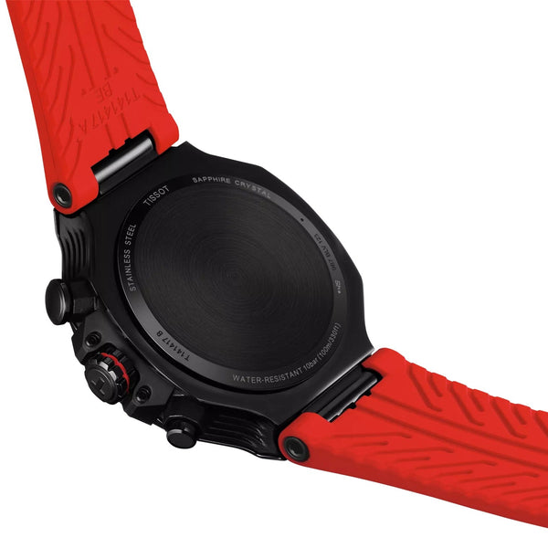 T141.417.37.061.01 Reloj Tissot T-Race de hombre correa de silicona - Resina Rojo