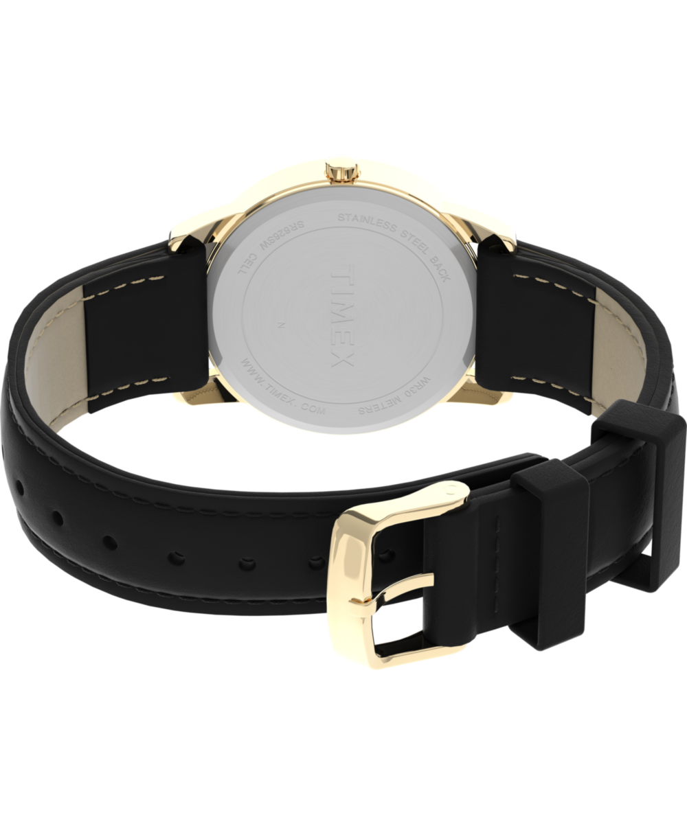 T2H291 Reloj Timex Easy Reader para Caballero correa de piel 35 mm - Cuero Negro