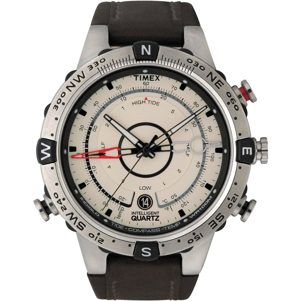 T2N721 Reloj Timex Intelligent de hombre correa de cuero - Cuero Marrón
