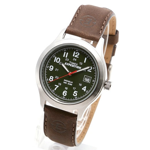 T40051 Reloj Timex Expedition Metal para Hombre 39 mm - Cuero Marrón