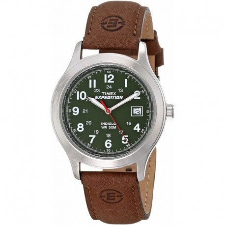 T40051 Reloj Timex Expedition Metal para Hombre 39 mm - Cuero Marrón