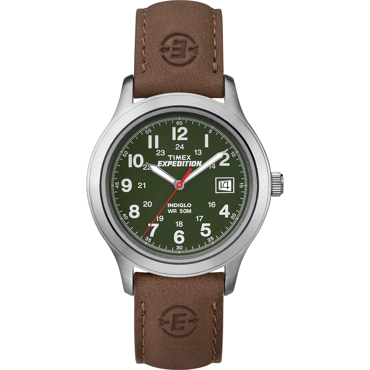 T40051 Reloj Timex Expedition Metal para Hombre 39 mm - Cuero Marrón