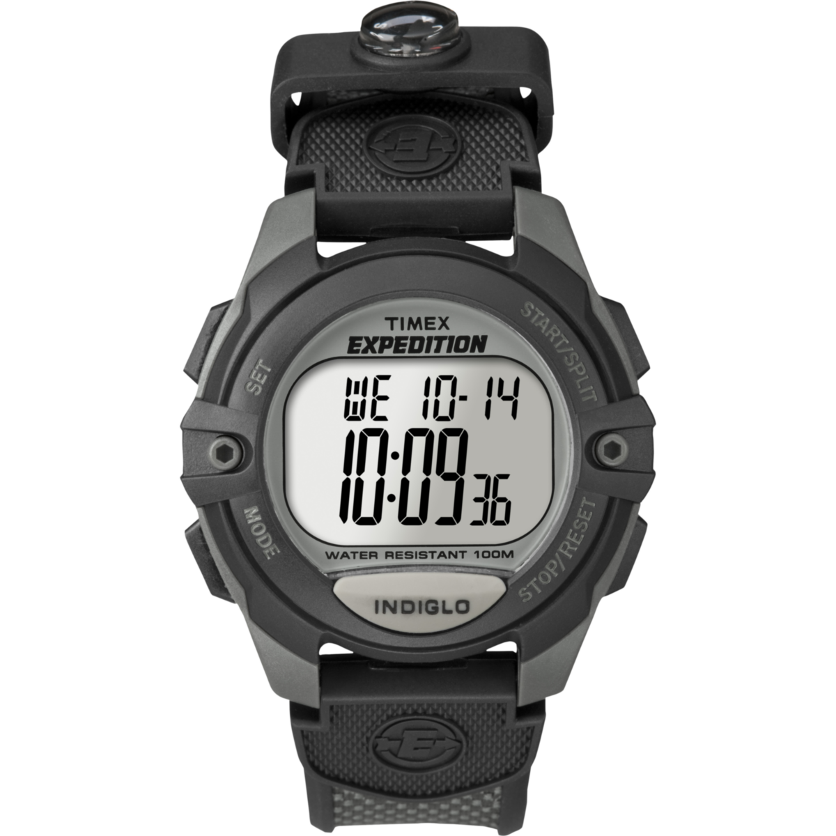 T40941 Reloj Timex Expedition Hombre Caucho Negro Gris