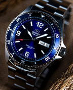 TAA02002D Reloj Orient Kamasu Hombre Correa Acero Azul