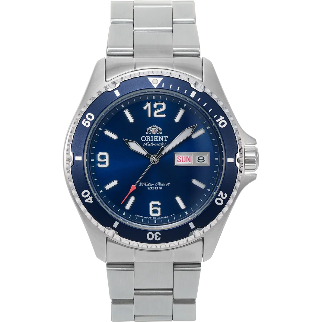 TAA02002D Reloj Orient Kamasu Hombre Correa Acero Azul