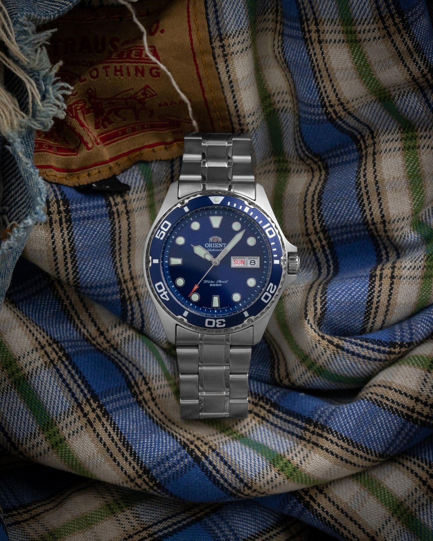 TAA02005D Reloj Orient Automatic Diver Hombre Acero Azul