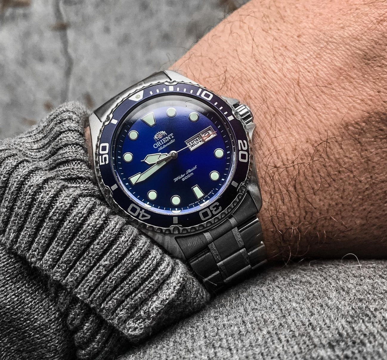 TAA02005D Reloj Orient Automatic Diver Hombre Acero Azul