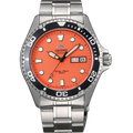 TAA02006M Reloj Orient Sport Hombre Correa de Acero Naranja