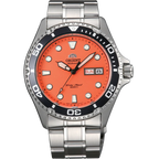 TAA02006M Reloj Orient Sport Hombre Correa de Acero Naranja