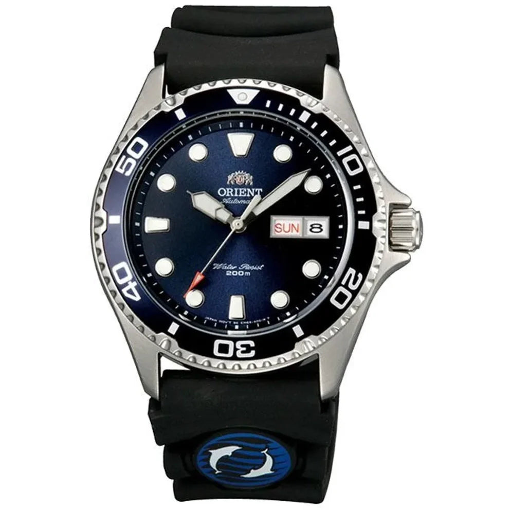TAA02008D Reloj Orient Ray Hombre Correa Caucho Azul