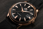 TAC00001B Reloj Orient Bambino Hombre Oro Rosa Piel Negra