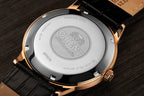 TAC00001B Reloj Orient Bambino Hombre Oro Rosa Piel Negra