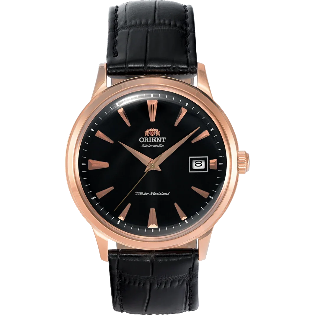 TAC00001B Reloj Orient Bambino Hombre Oro Rosa Piel Negra