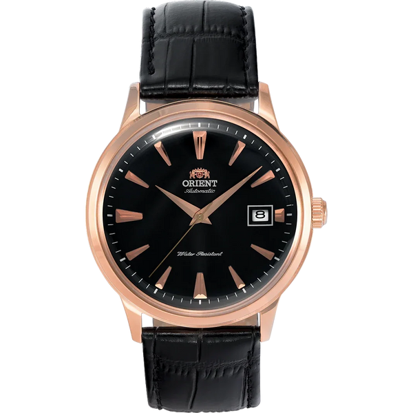 TAC00001B Reloj Orient Bambino Hombre Oro Rosa Piel Negra