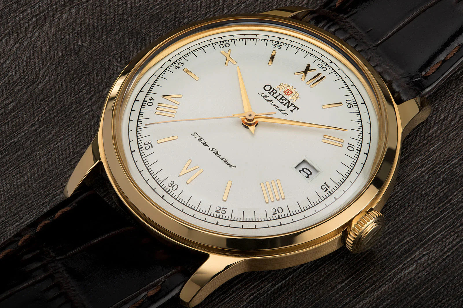 TAC00007W Reloj Orient Bambino Hombre Correa Cuero Dorado