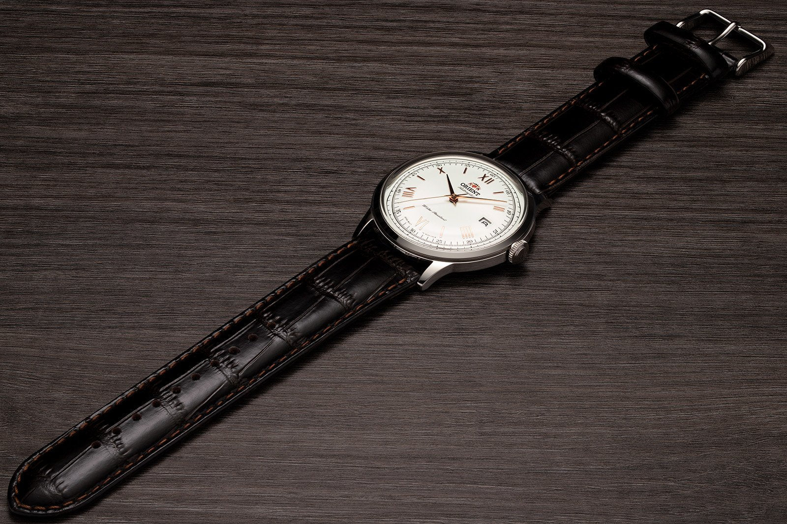TAC00008W Reloj Orient Bambino Hombre Correa Piel Marrón